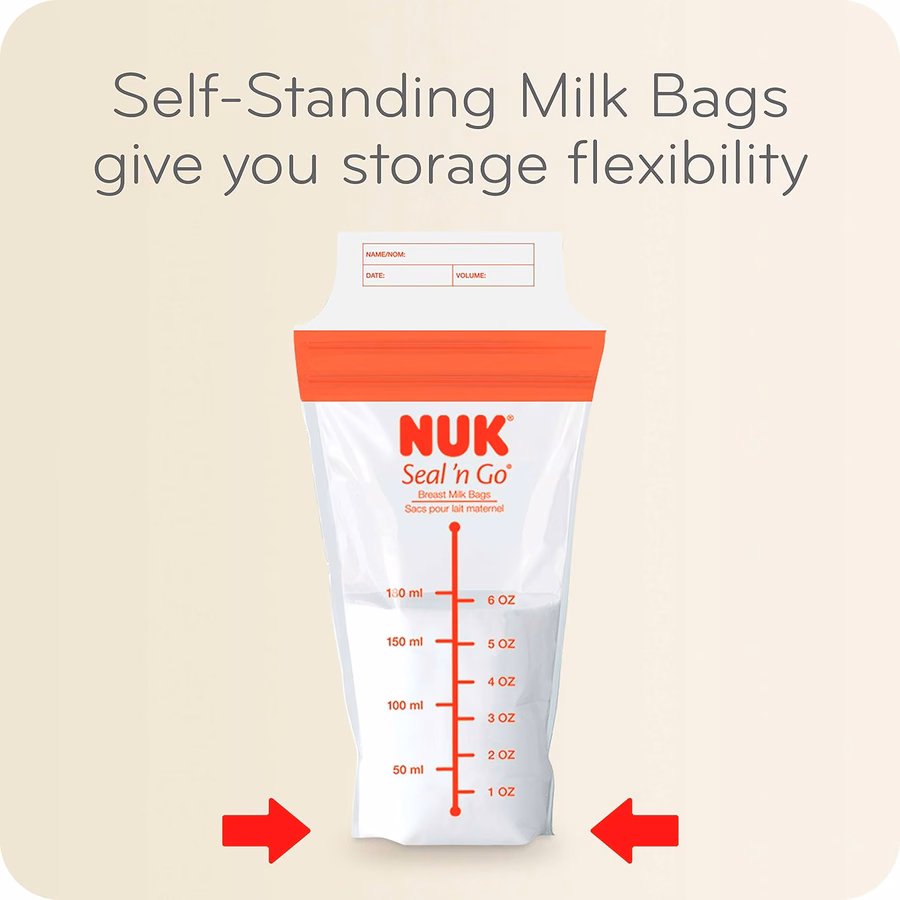NUK Simply Natural Seal n' Go Breast Milk Bags : Breast Milk Storage Bags : Baby