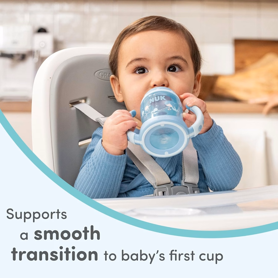 NUK Replacement Silicone Spout for Select NUK Cups, Spill-Proof, Soft Spout, Dishwasher-Safe, BPA-Free, Clear, Pack of 5 : Baby