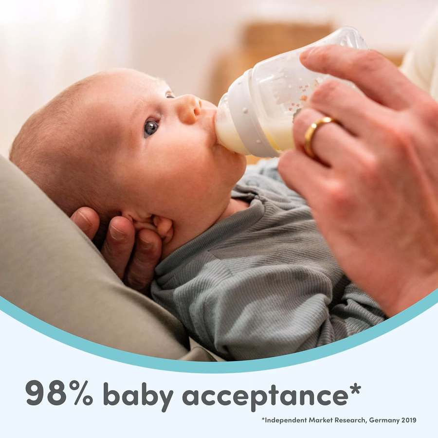 NUK Simply Natural Glass Baby Bottles, 4 oz, 3 Pack : Baby
