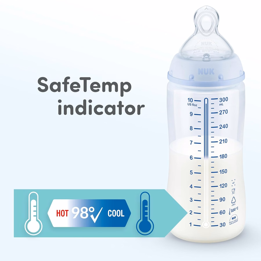 NUK Simply Natural Glass Baby Bottles, 4 oz, 3 Pack : Baby