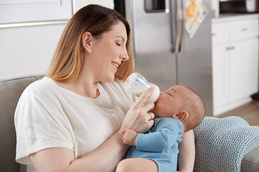 NUK Simply Natural Baby Bottle with SafeTemp : Baby