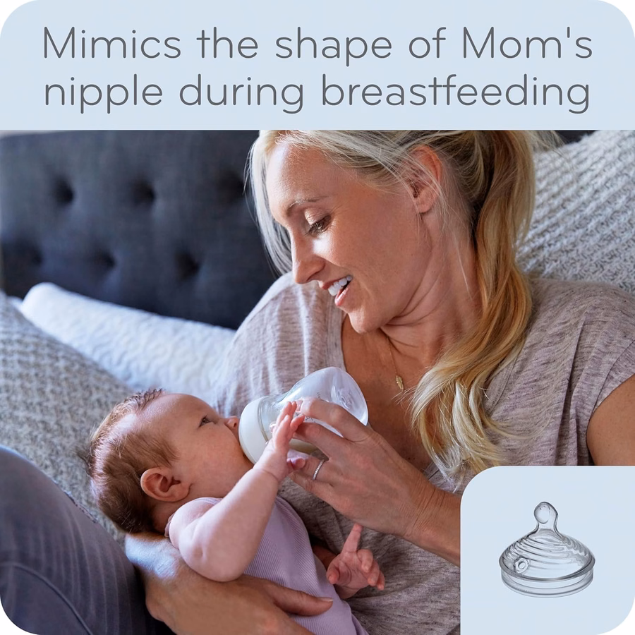 NUK Simply Natural Baby Bottle with SafeTemp : Baby