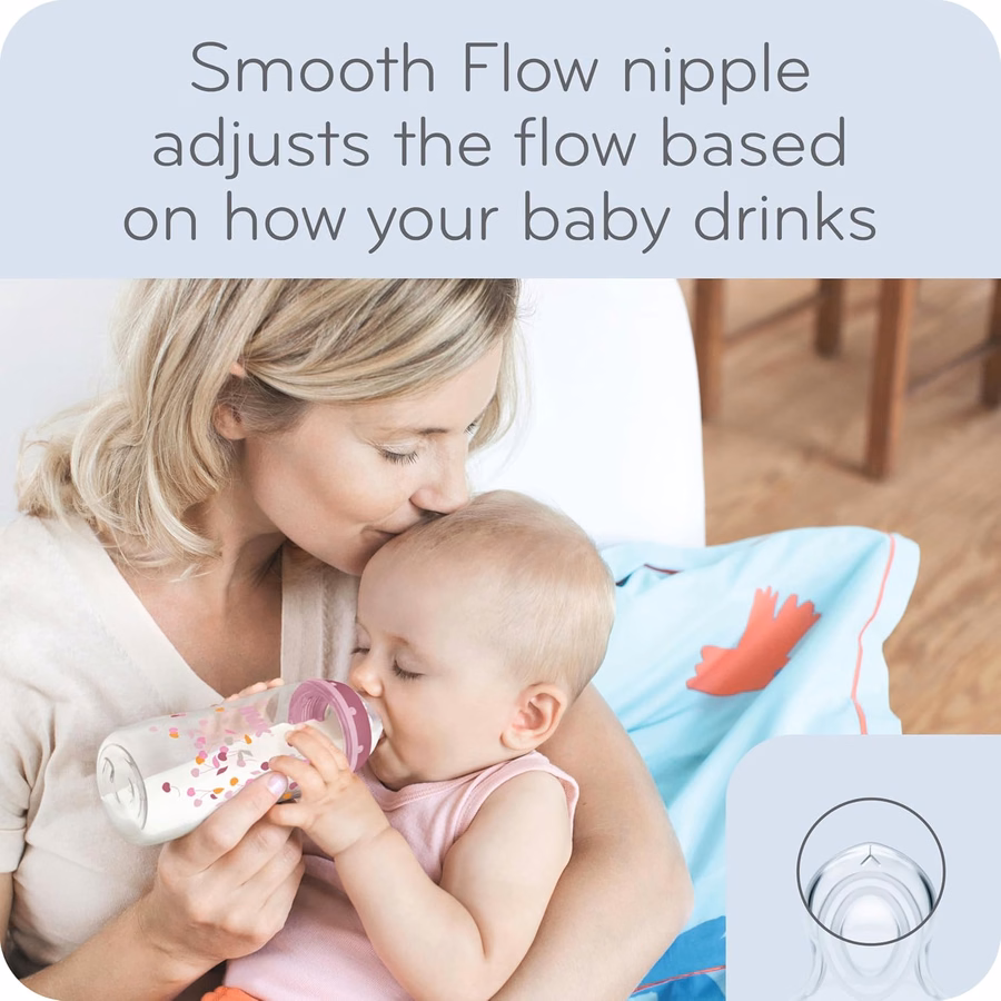 NUK Smooth Flow Anti Colic Baby Bottle : Baby