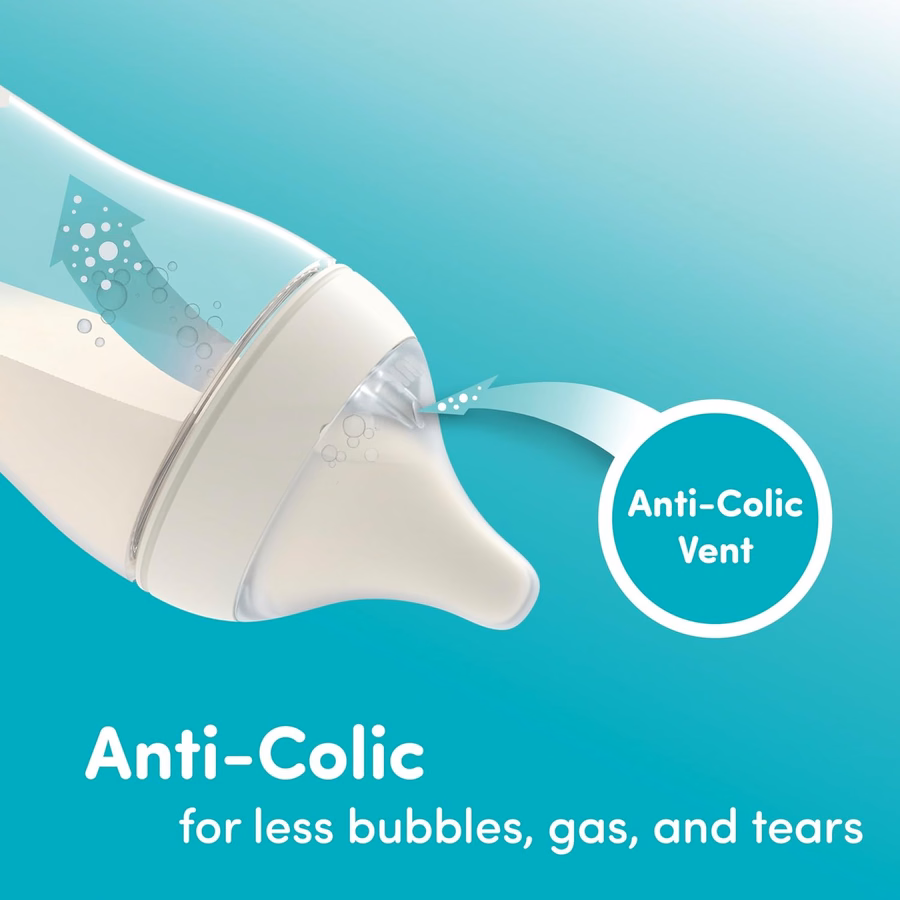 NUK Perfect Match, Flow Control, Soft Silicone Nipple with Anti-Colic Vent, 2 Pack, BPA Free : Baby