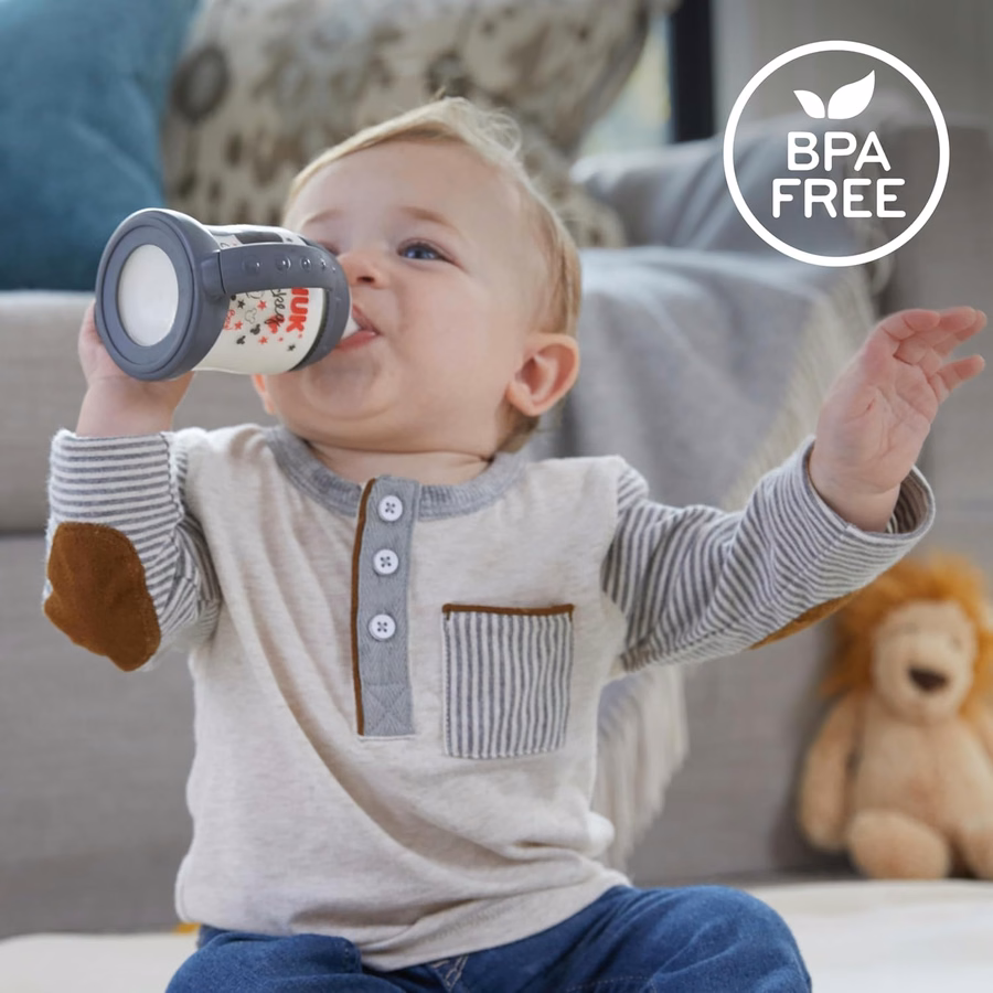 NUK Learner Cup, 6+ Months, Fun Fruits and Animals, Amazon Exclusive Collection, 5 Oz, Pack of 2 – BPA Free, Soft Spout, Spill Proof Sippy Cup : Baby